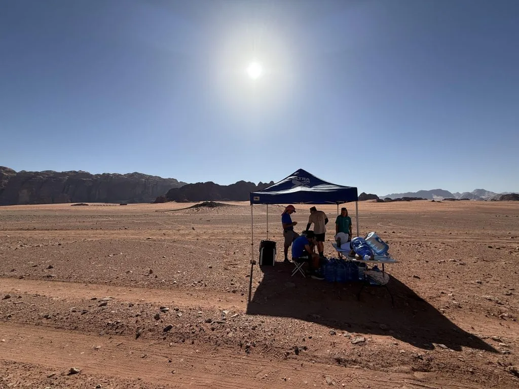 Massage Therapist at the Wadi Rum Ultramarathon